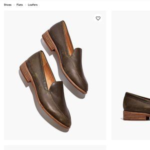 Madewell Frances Loafers in Olive (7.5)